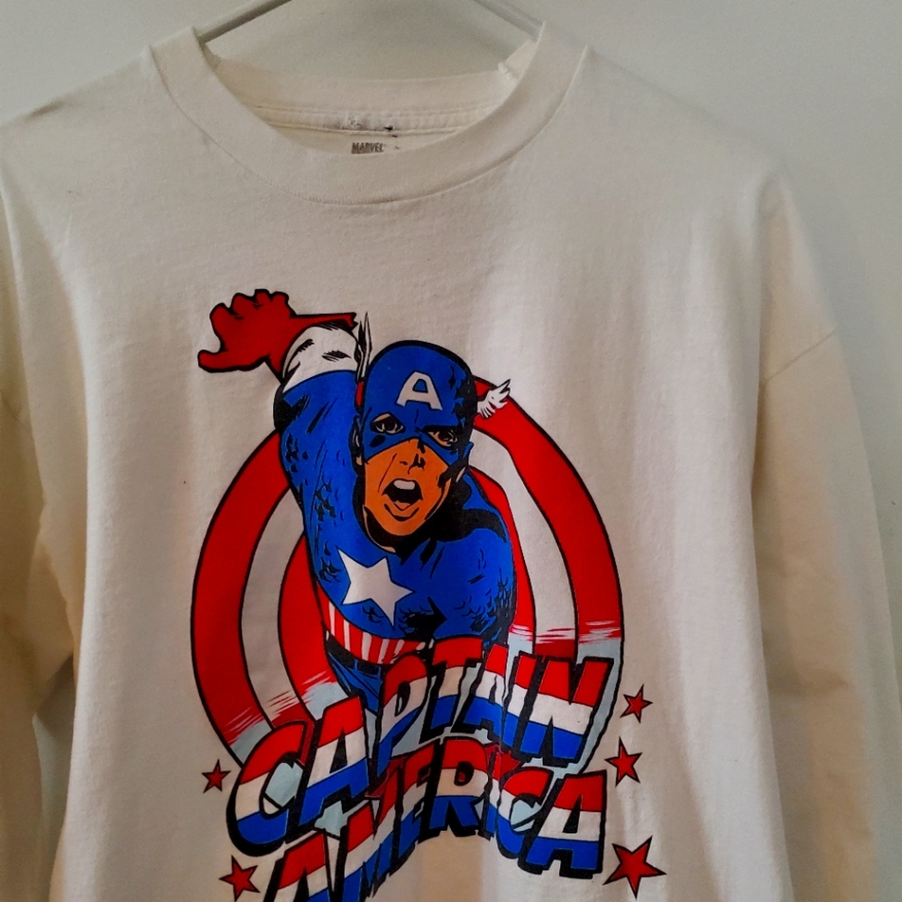 Marvel Captain America Long sleeve T-shirt size Large